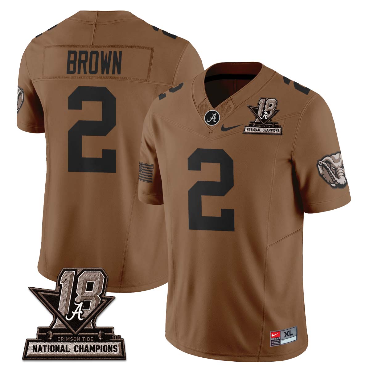 Alabama Crimson Tide 2026 Military Appreciation Vapor Jersey - Stitched