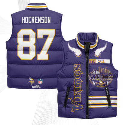 MIN Twin City Puffer Vest - Printed