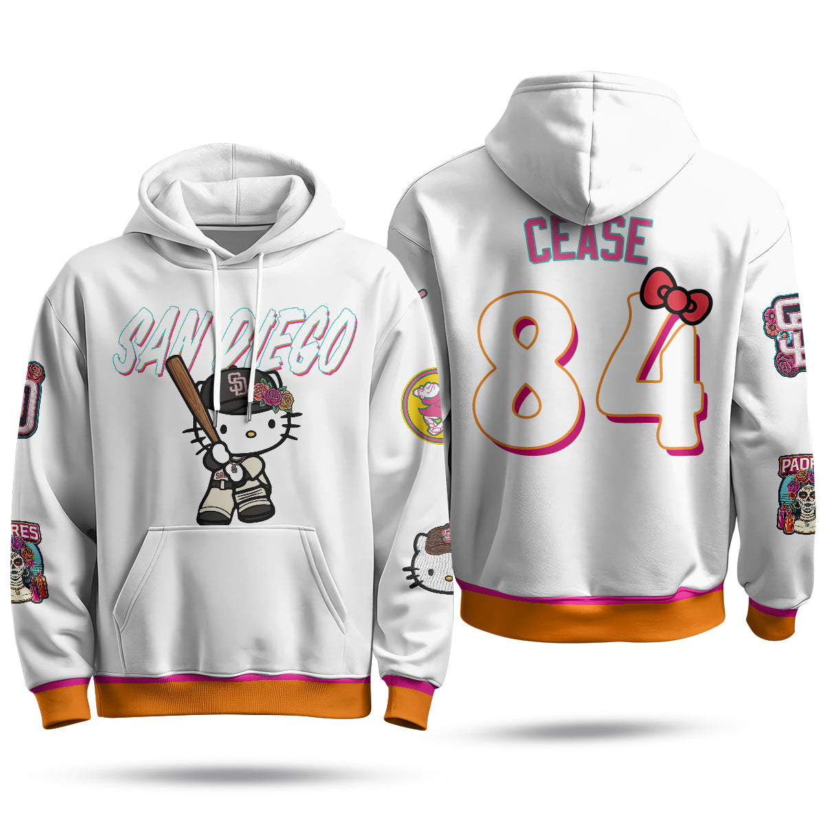 San Diego Padres x Meow KT Hoodie - Stitched
