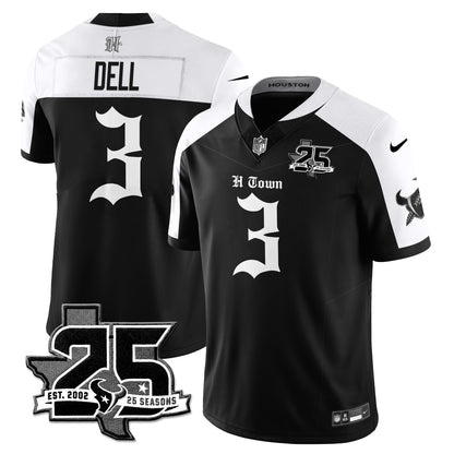 HOU 25th Seasons in 2026 Gothic Vapor Gold Edition Limited Jersey - All Stitched