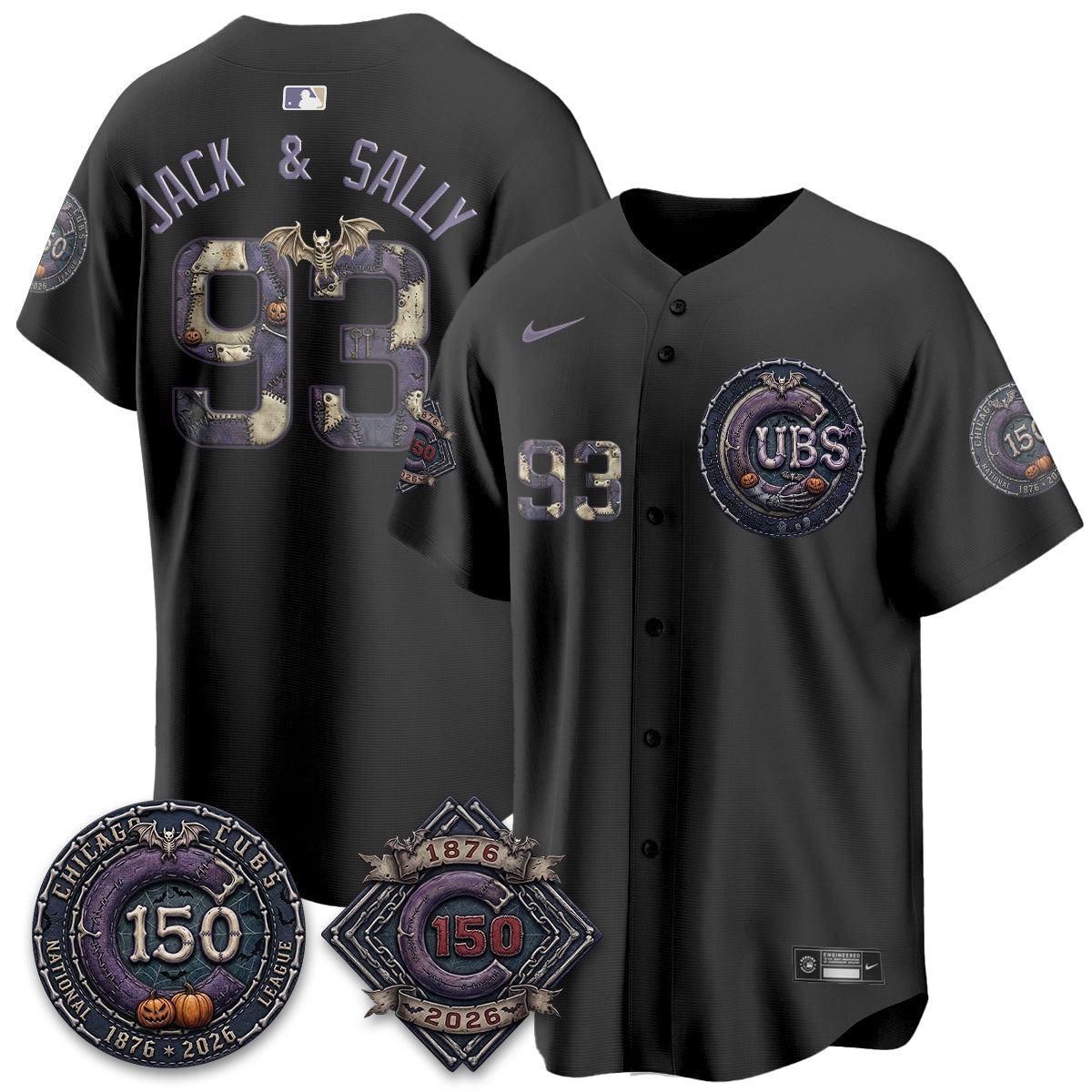 Chicago Cubs Nightmare Edition Vapor Limited Jersey - Printed