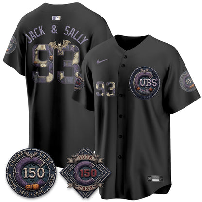 Chicago Cubs Nightmare Edition Vapor Limited Jersey - Printed