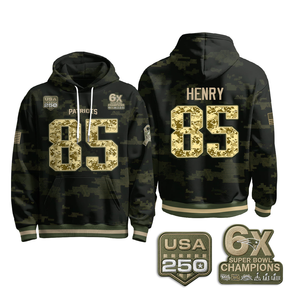NE 2026 Salute To Service Edition Pullover Hoodie - Printed