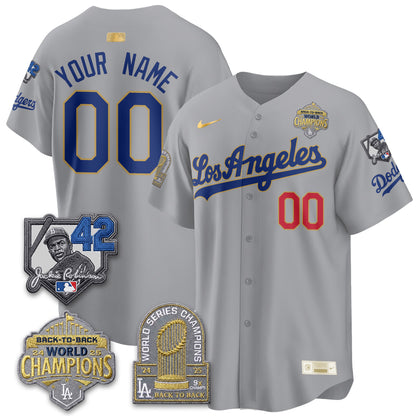 LAD 2026 New Era Gold Collection Vapor Custom Limited Jersey - B2B Champs - All Stitched