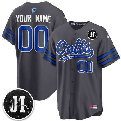 Indianapolis Colts 2026 Rivalries Baseball Vapor Custom Jersey - Stitched