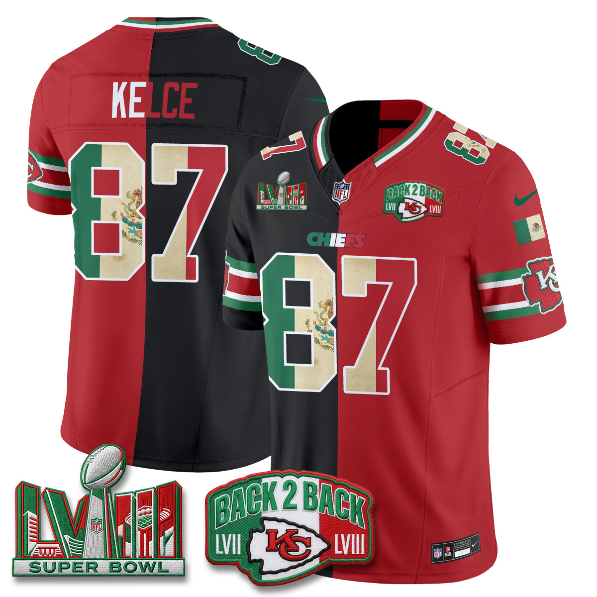 KC Mexico Split Edition Vapor Jersey - Stitched