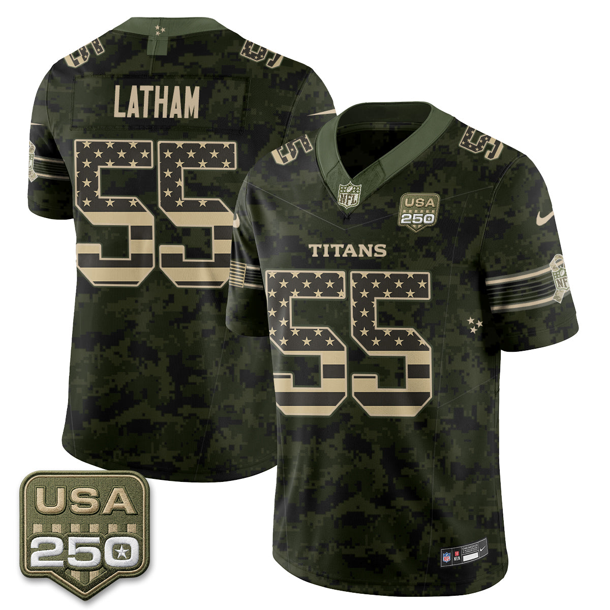 Tennessee Titans 2026 Salute to Service Edition Vapor Jersey - Stitched