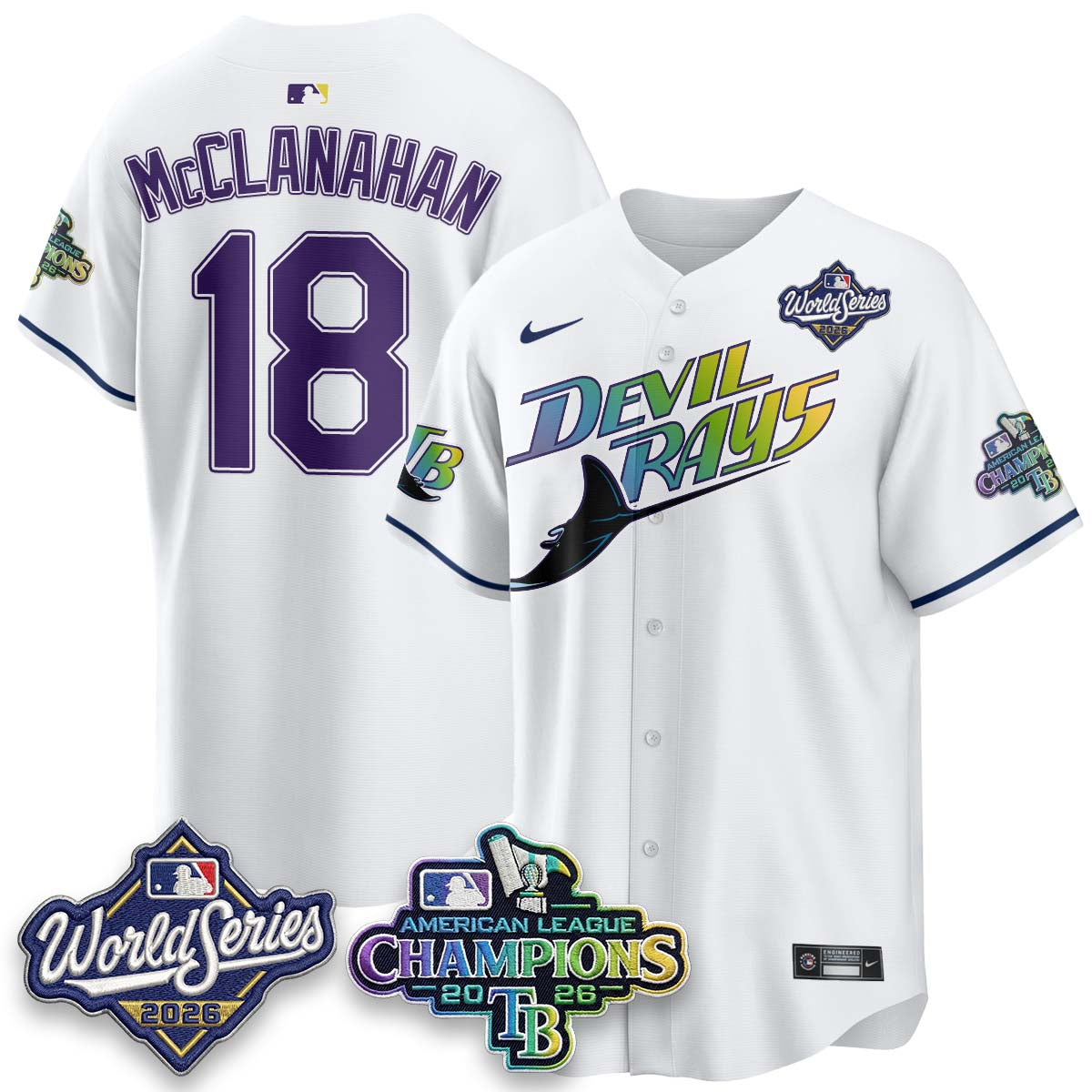 TB 2026 AL Champions Vapor Jersey - Stitched