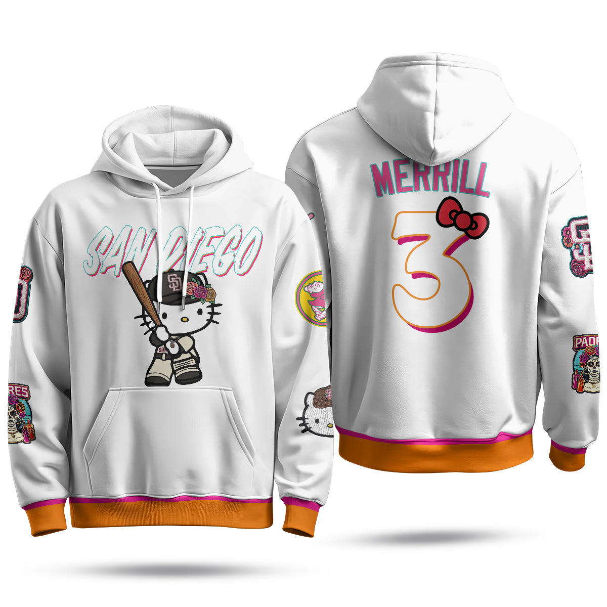 San Diego Padres x Meow KT Hoodie - Stitched