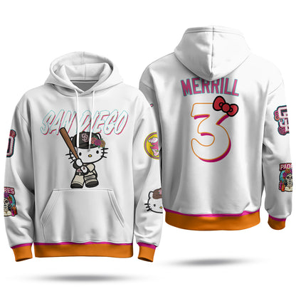 San Diego Padres x Meow KT Hoodie - Stitched