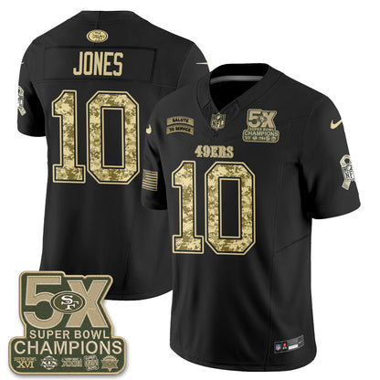 San Francisco 49ers 2026 Salute to Service V2 Vapor Jersey - Stitched