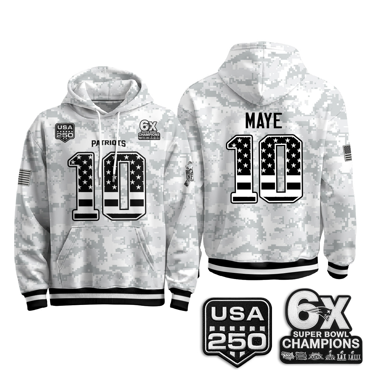 NE 2026 Salute To Service Edition Pullover Hoodie - Printed