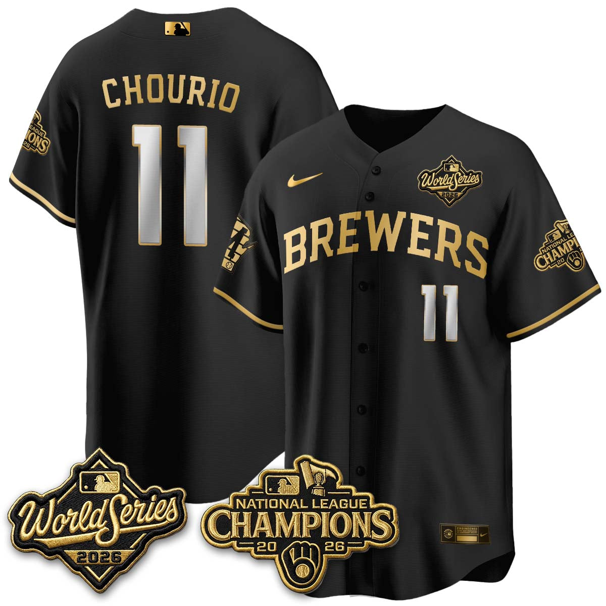 MIL 2026 NL Champions Vapor Jersey - Stitched