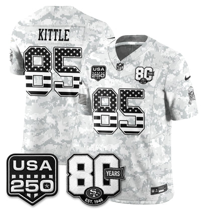 San Francisco 49ers 2026 Salute to Service Edition Vapor Jersey - Stitched