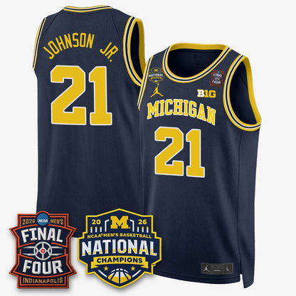 MICH 2026 NCAA Men's Basketball Champions Limited Jersey - All Stitched