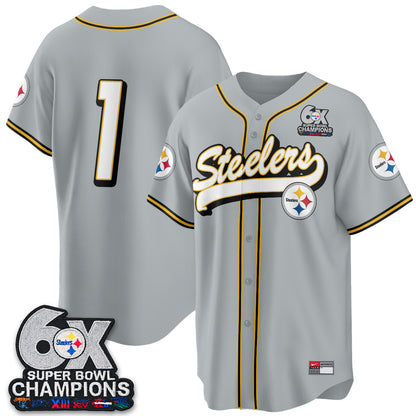 PIT 6x SBowl Baseball Vapor Jersey - Stitched
