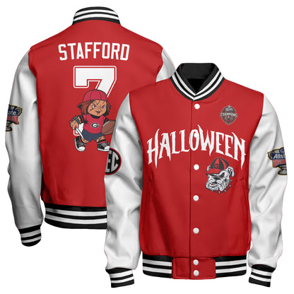 GB x Killer Doll Horror Movie Halloween 2026 Edition Baseball Jacket - Printed