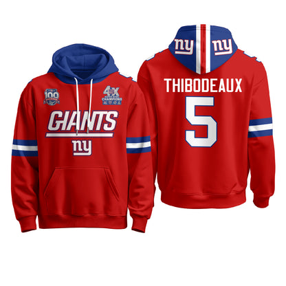 New York Giants 4X Champs S.Bowl Hoodie - Stitched