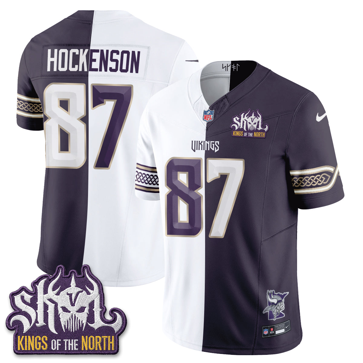Minnesota Vikings 2026 Rivalries Split V2 Vapor Jersey - Stitched