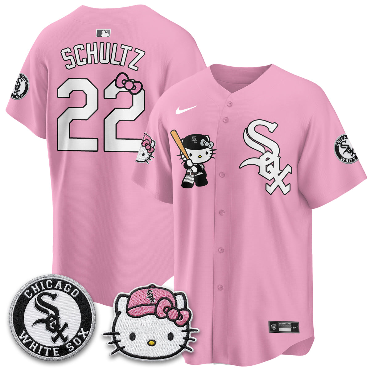 Chicago White Sox x Meow KT Vapor Jersey - Stitched
