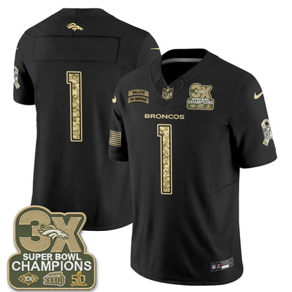 Denver Broncos 2026 Salute to Service V2 Vapor Jersey - Stitched