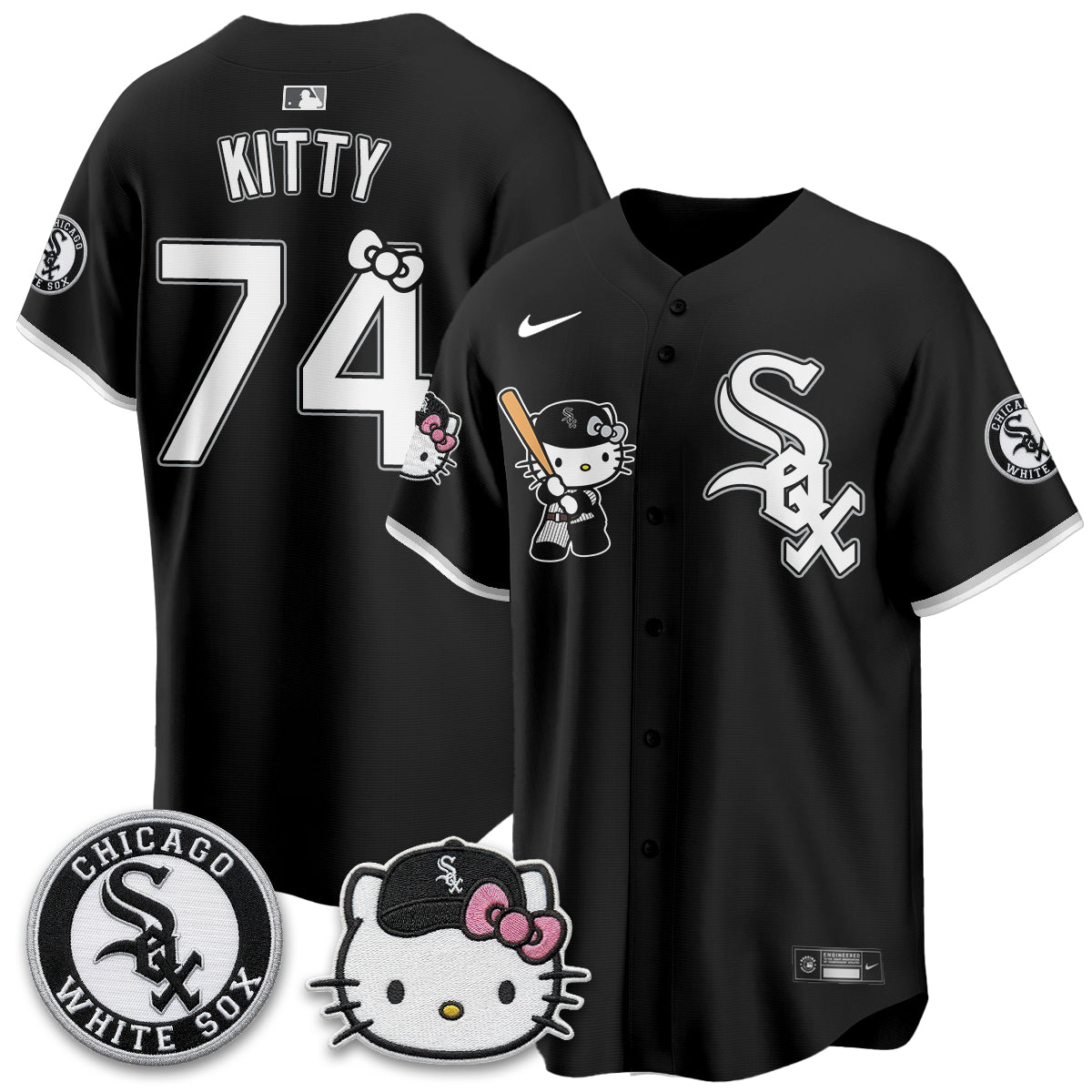 Chicago White Sox x Meow KT Vapor Jersey - Stitched