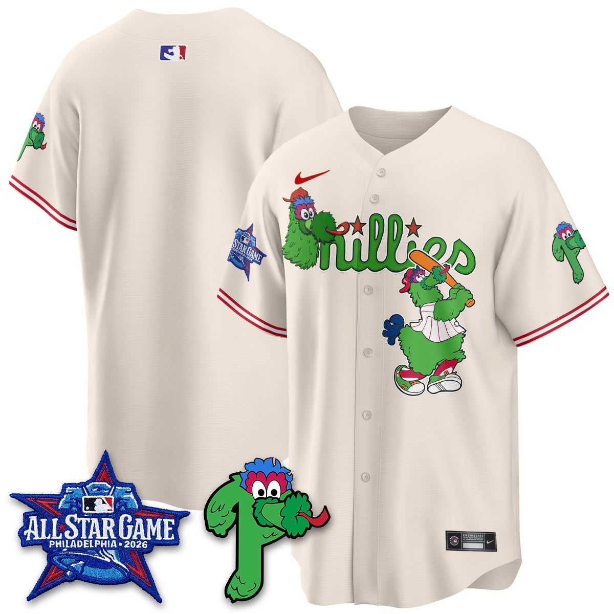 Philadelphia Phillies Phanatic Vapor Limited Jersey - Stitched