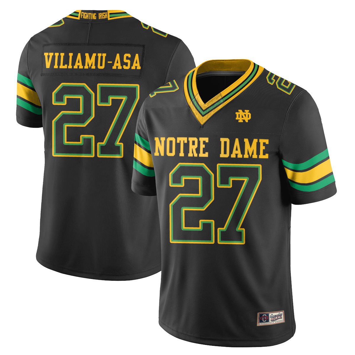 Notre Dame Fighting Irish 2026 Shamrock Series Football Vapor Jersey - Stitched