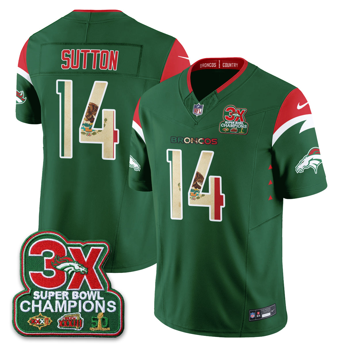 DEN Mexico Edition Vapor Jersey - Stitched