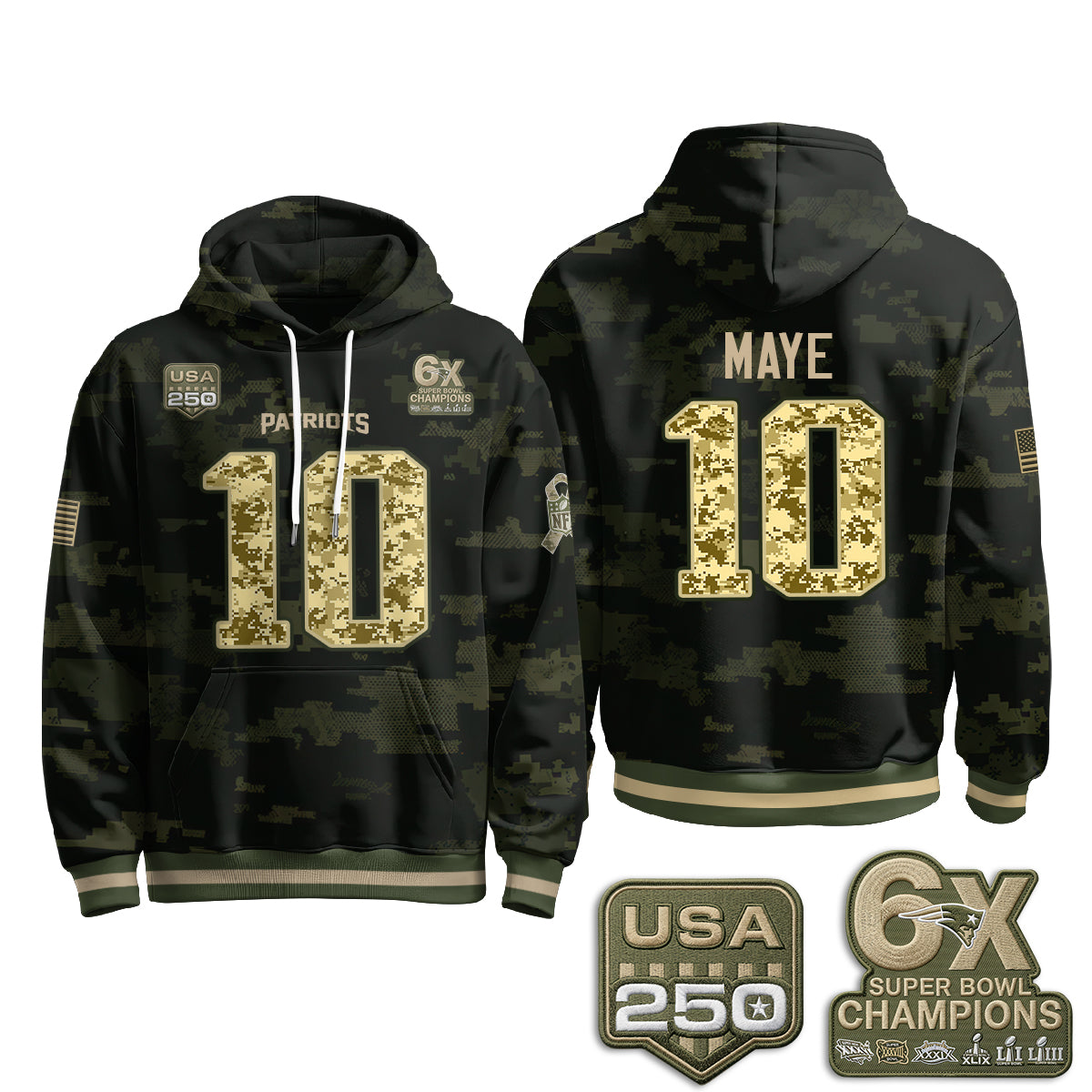NE 2026 Salute To Service Edition Pullover Hoodie - Printed
