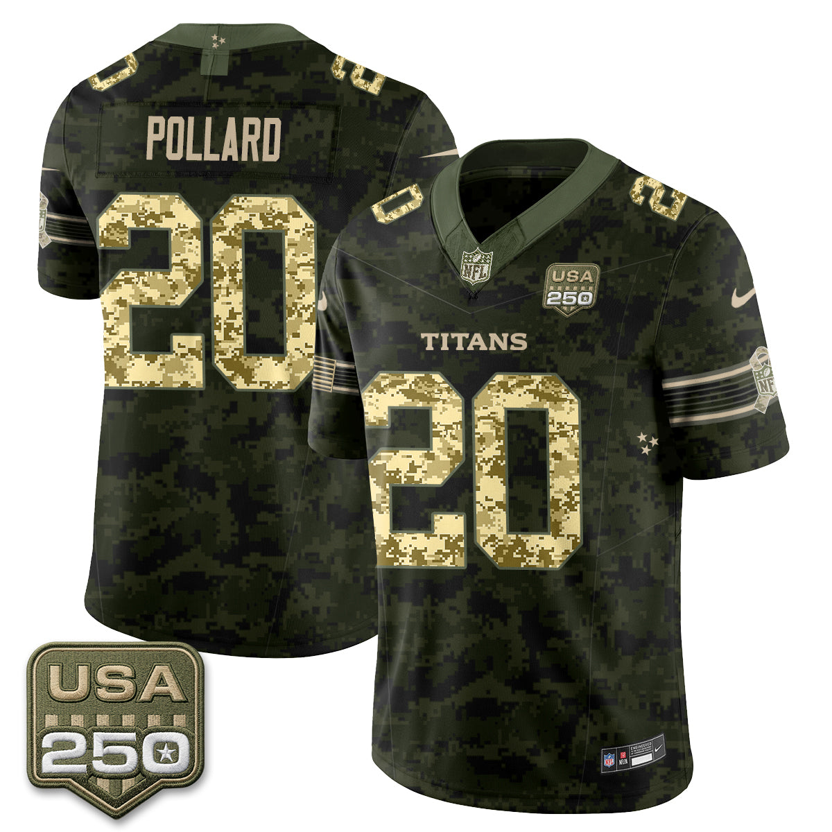 Tennessee Titans 2026 Salute to Service Edition Vapor Jersey - Stitched