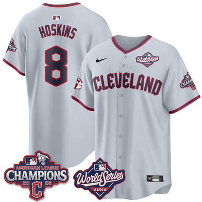 CLE 2026 AL Champions Vapor Jersey - Stitched