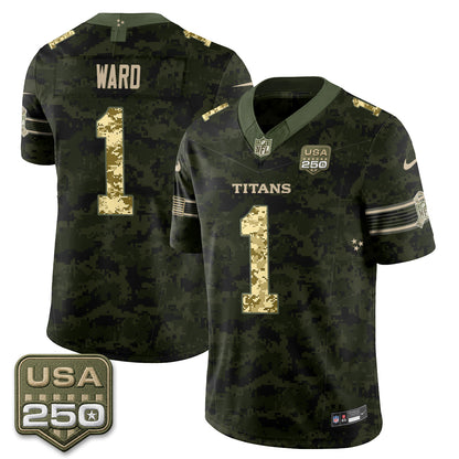 Tennessee Titans 2026 Salute to Service Edition Vapor Jersey - Stitched