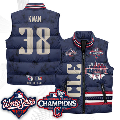 CLE 2026 AL Champions Puffer Vest - Printed