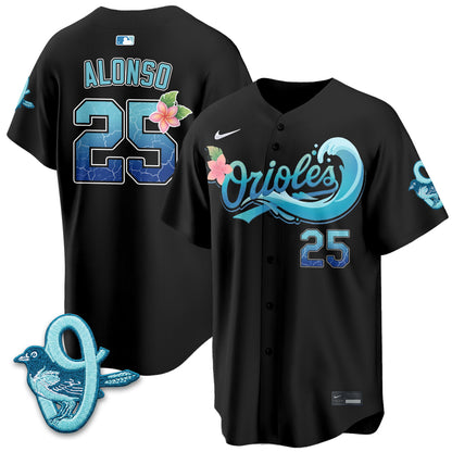 Baltimore Orioles Aloha Spirit Vapor Premier Jersey - Stitched