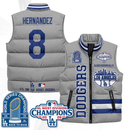 LAD "Bleed Blue" Puffer Vest - Printed