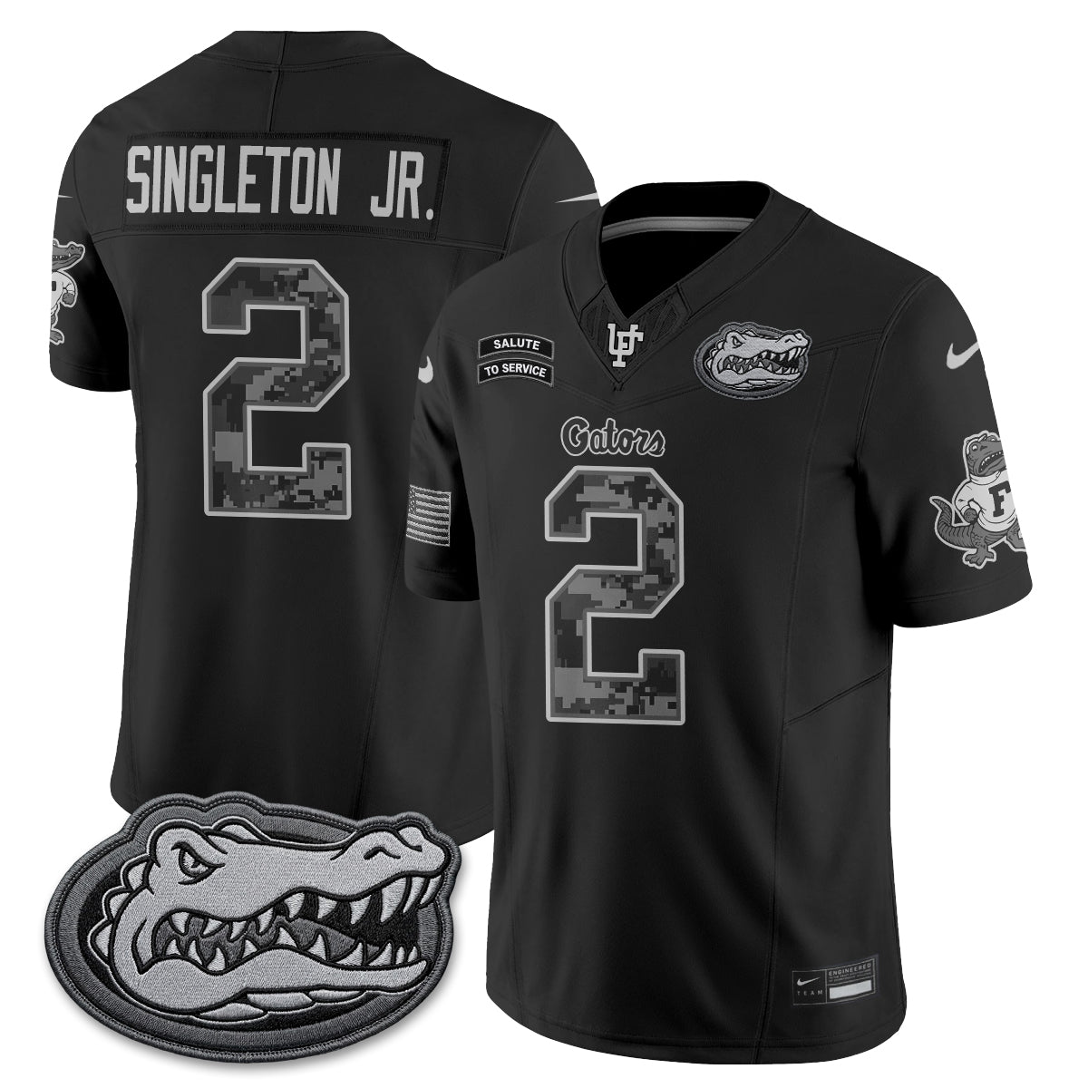 Florida Gators 2026 Salute to Service Vapor Jersey - Stitched