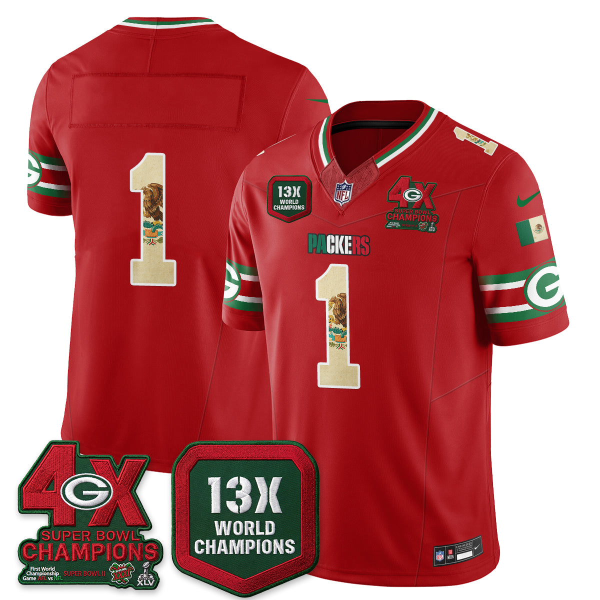 GB Mexico Edition Vapor Jersey - Stitched