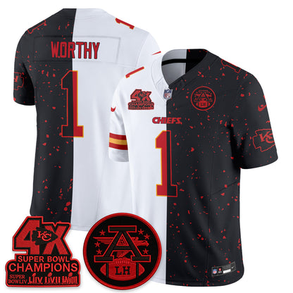 Kansas City Chiefs Split Edition Vapor Jersey - Stitched