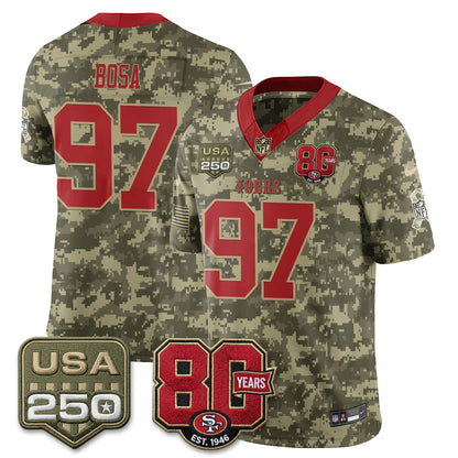 San Francisco 49ers 2026 Salute to Service Edition Vapor Jersey - Stitched