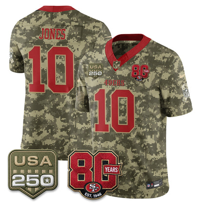 San Francisco 49ers 2026 Salute to Service Edition Vapor Jersey - Stitched