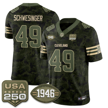 CLE 2026 Salute to Service Vapor Jersey - Stitched