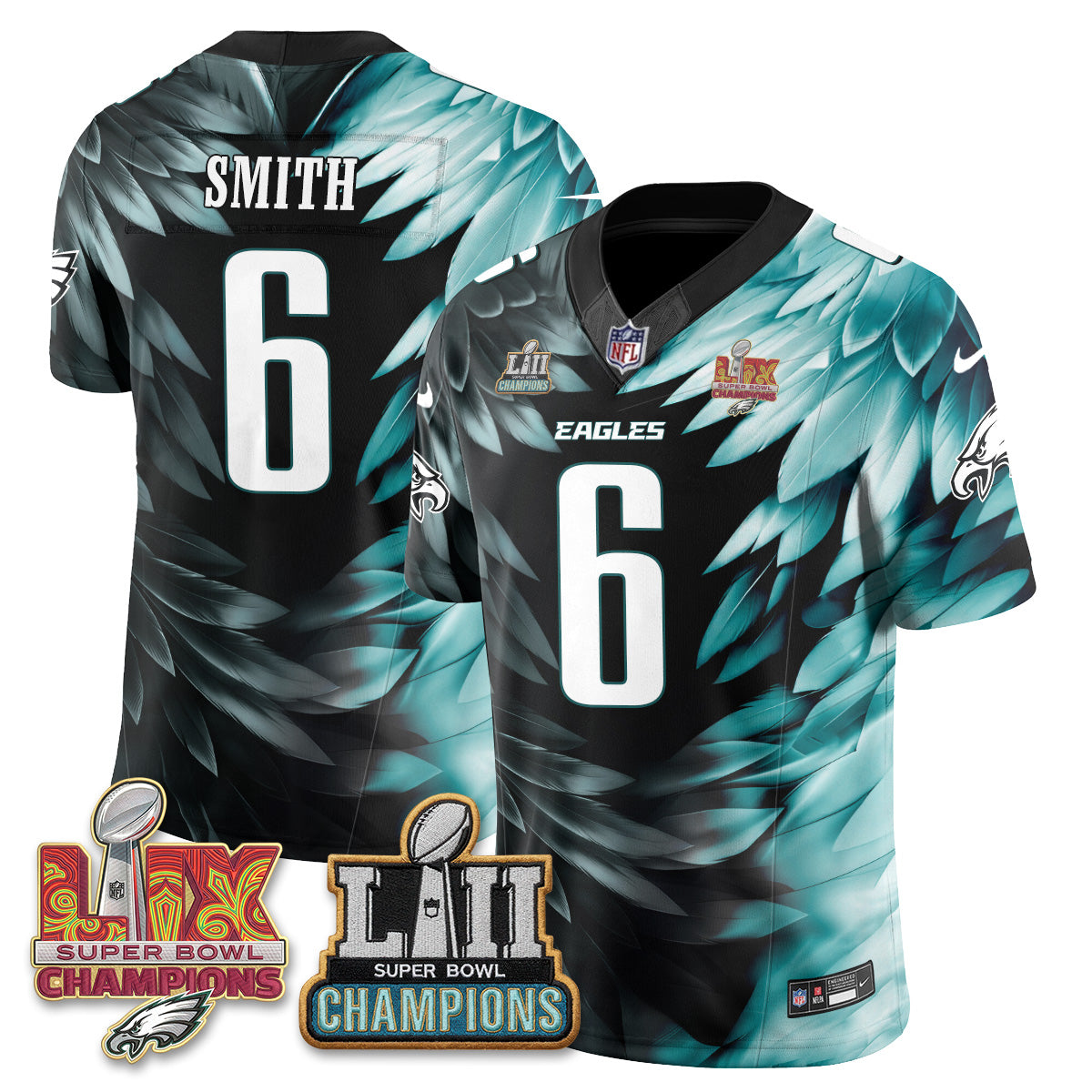 Philadelphia Eagles Fangear Edition Vapor Jersey - Stitched