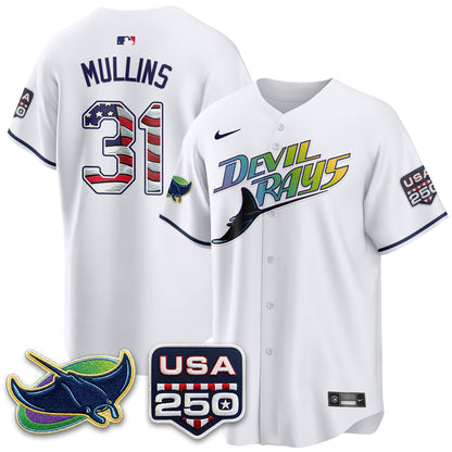 Tampa Bay Rays Independence Day USA 2026 City Connect Vapor Jersey - Stitched
