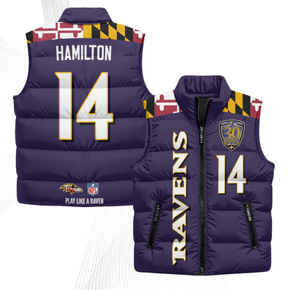 BAL Maryland Puffer Vest - Printed