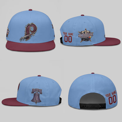 Philadelphia Phillies Nightmare Snapback Personalized Cap - Printed