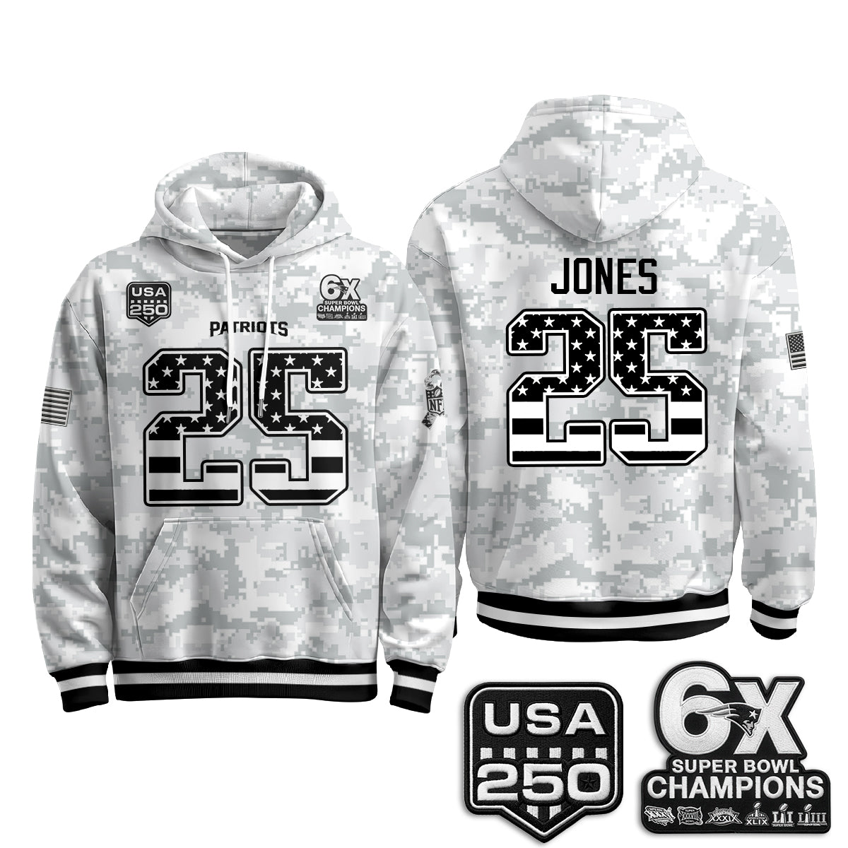 NE 2026 Salute To Service Edition Pullover Hoodie - Printed