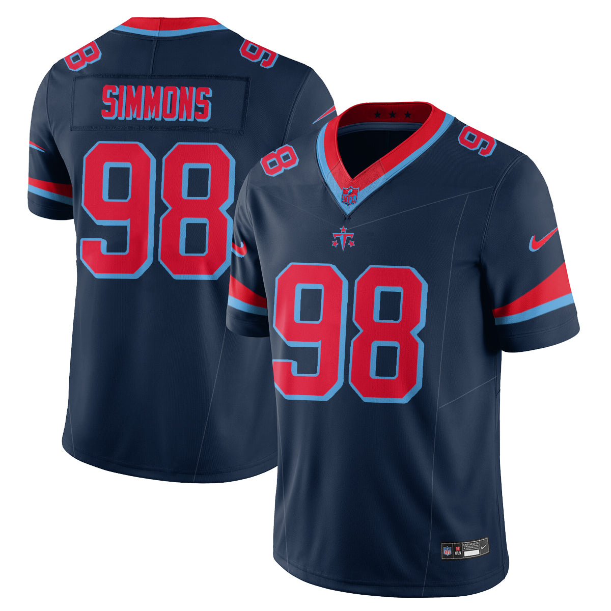 Tennessee Titans Fangear Edition Vapor Jersey - Stitched
