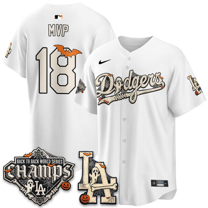 Los Angeles Dodgers Halloween 2026 Vapor Jersey - Stitched