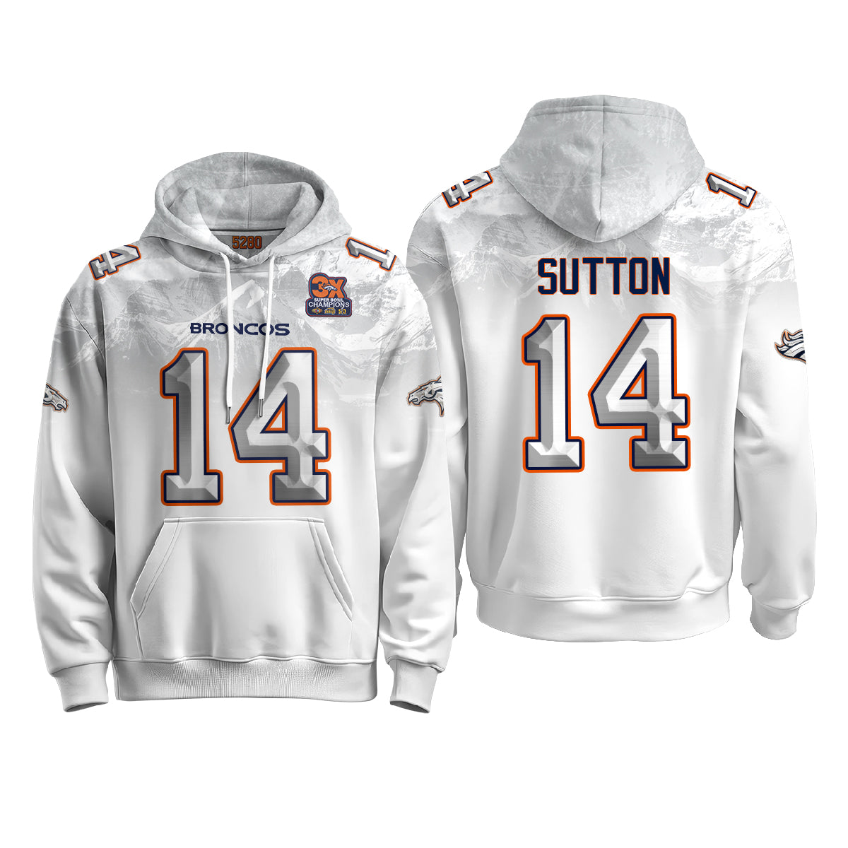 Denver Broncos Fangear Edition Hoodie - Printed